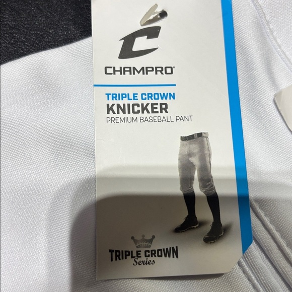 Champro Triple Crown Knicker Premium Baseball Pants,soil release, grip waist - Picture 6 of 10